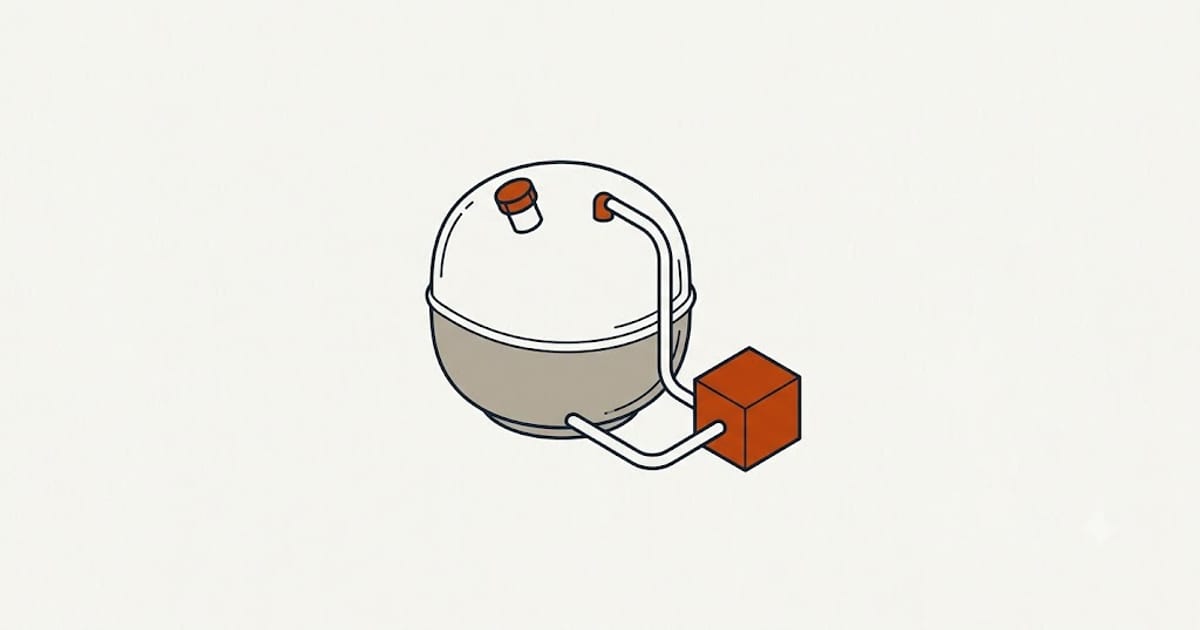 A sealed system with one opening people touch