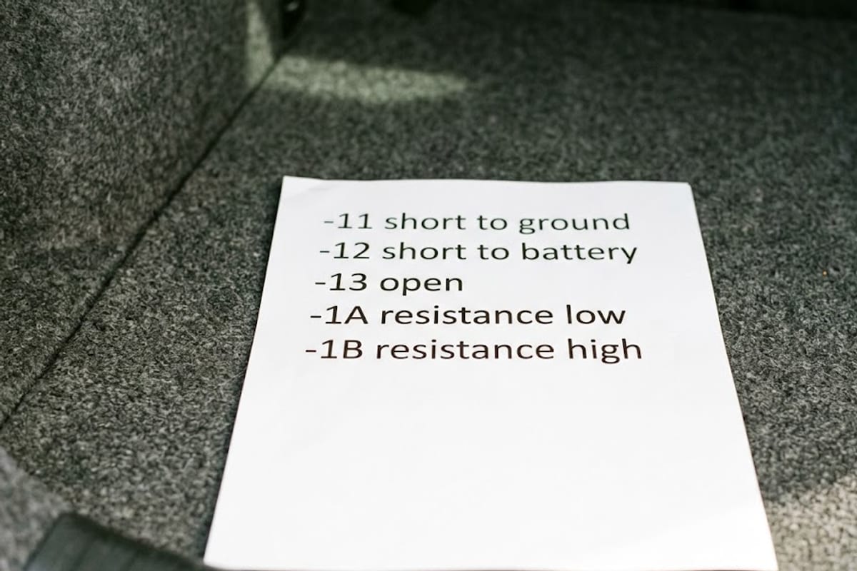 The five common suffixes after an airbag deployment code