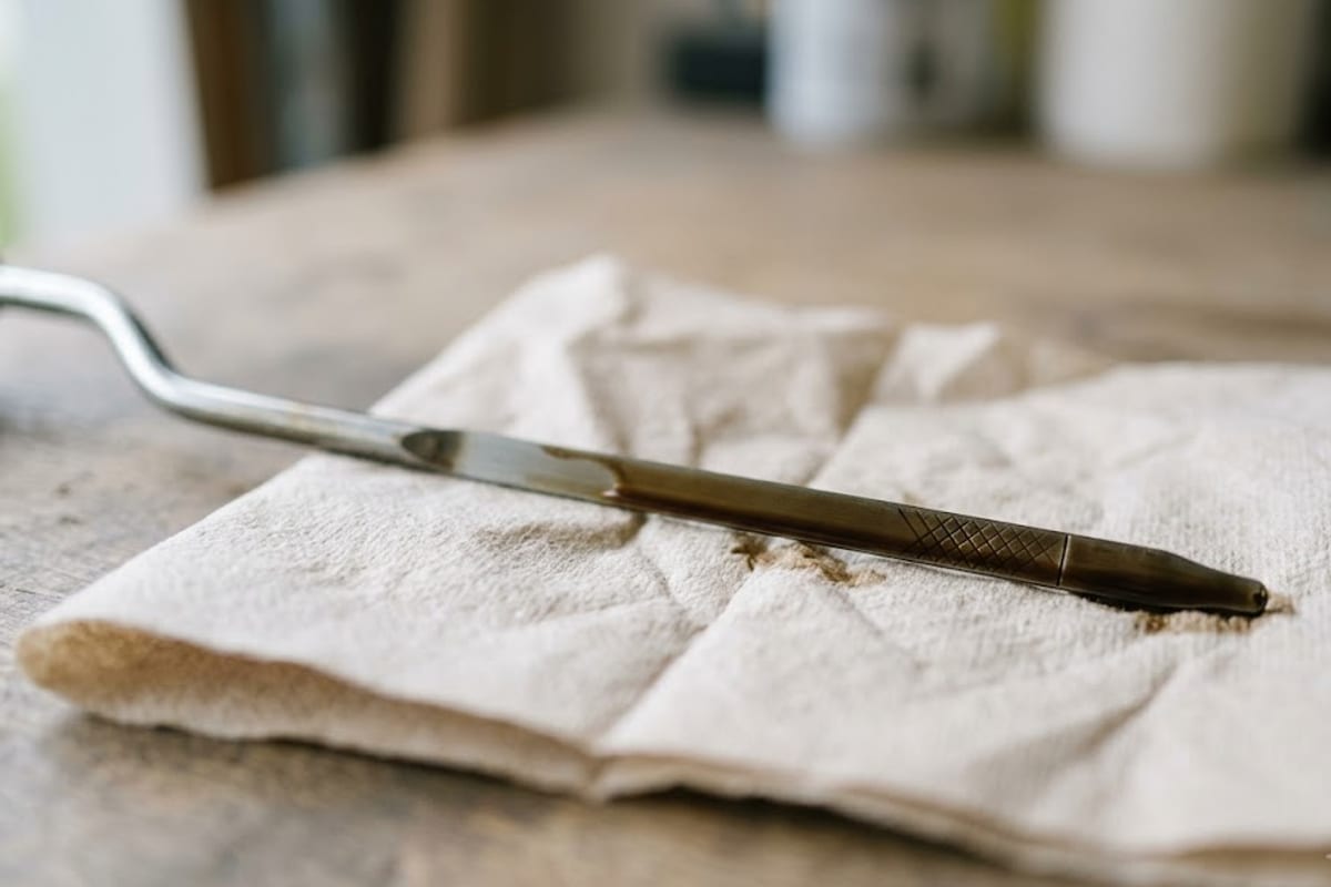 Oil on the dipstick well above the full mark